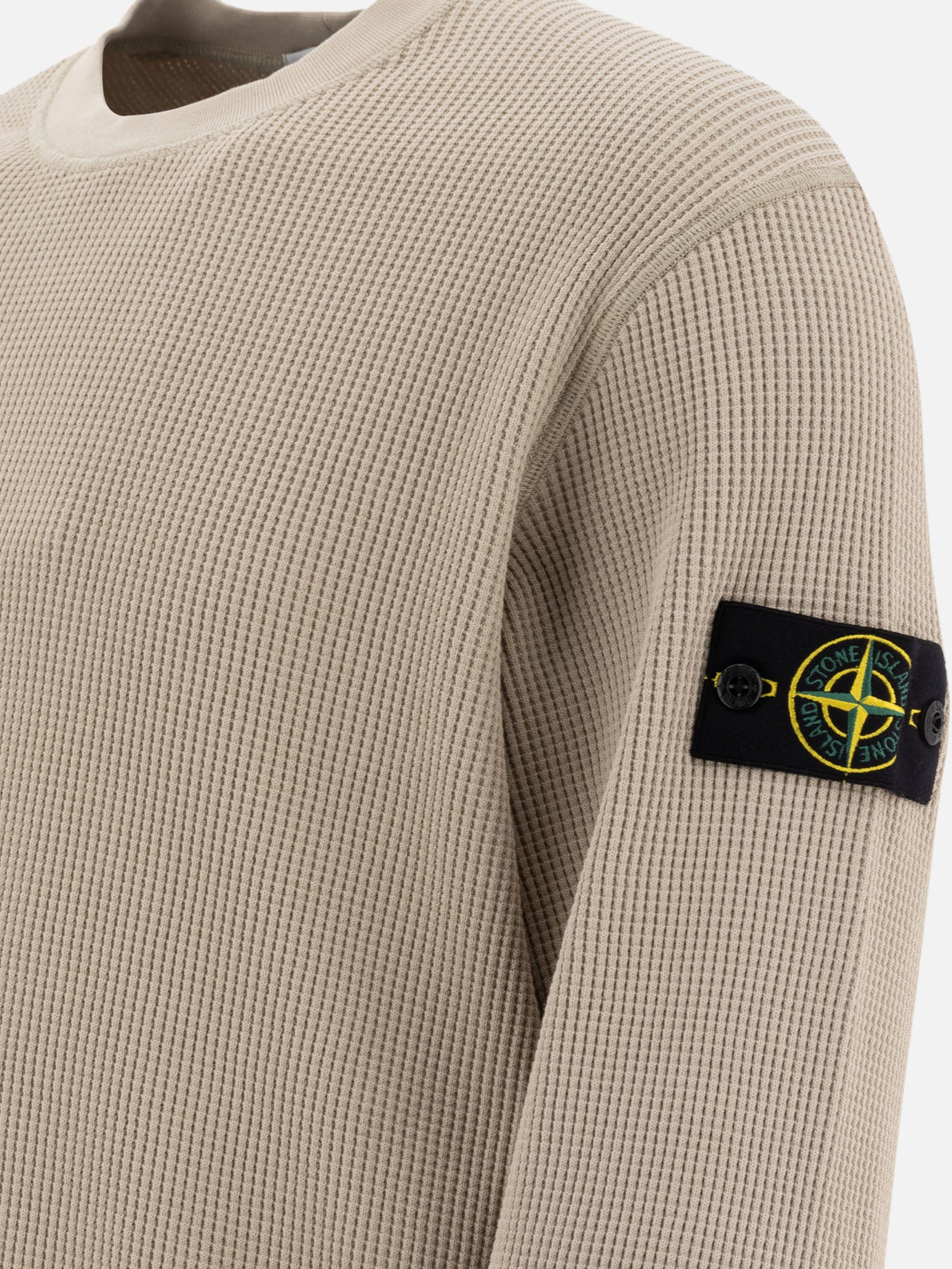 Stone Island cotton fleece crewneck sweatshirt 16095127_L Beige thumbnail_4