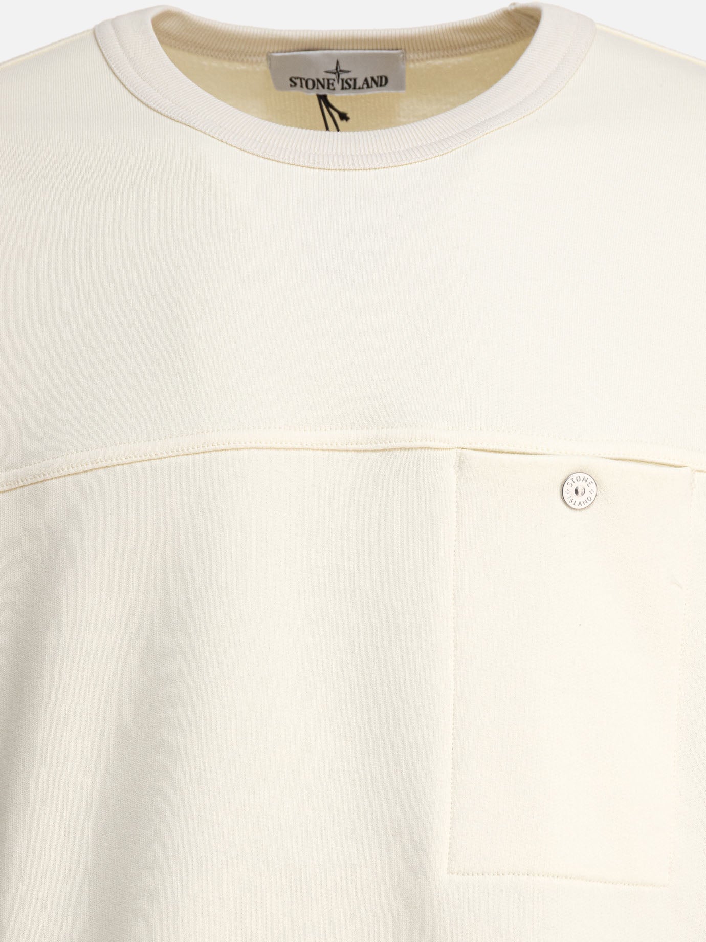 Crewnecks Logo  White - Stone Island Men | PDP | VIETTI Online Store | thumbnail_3