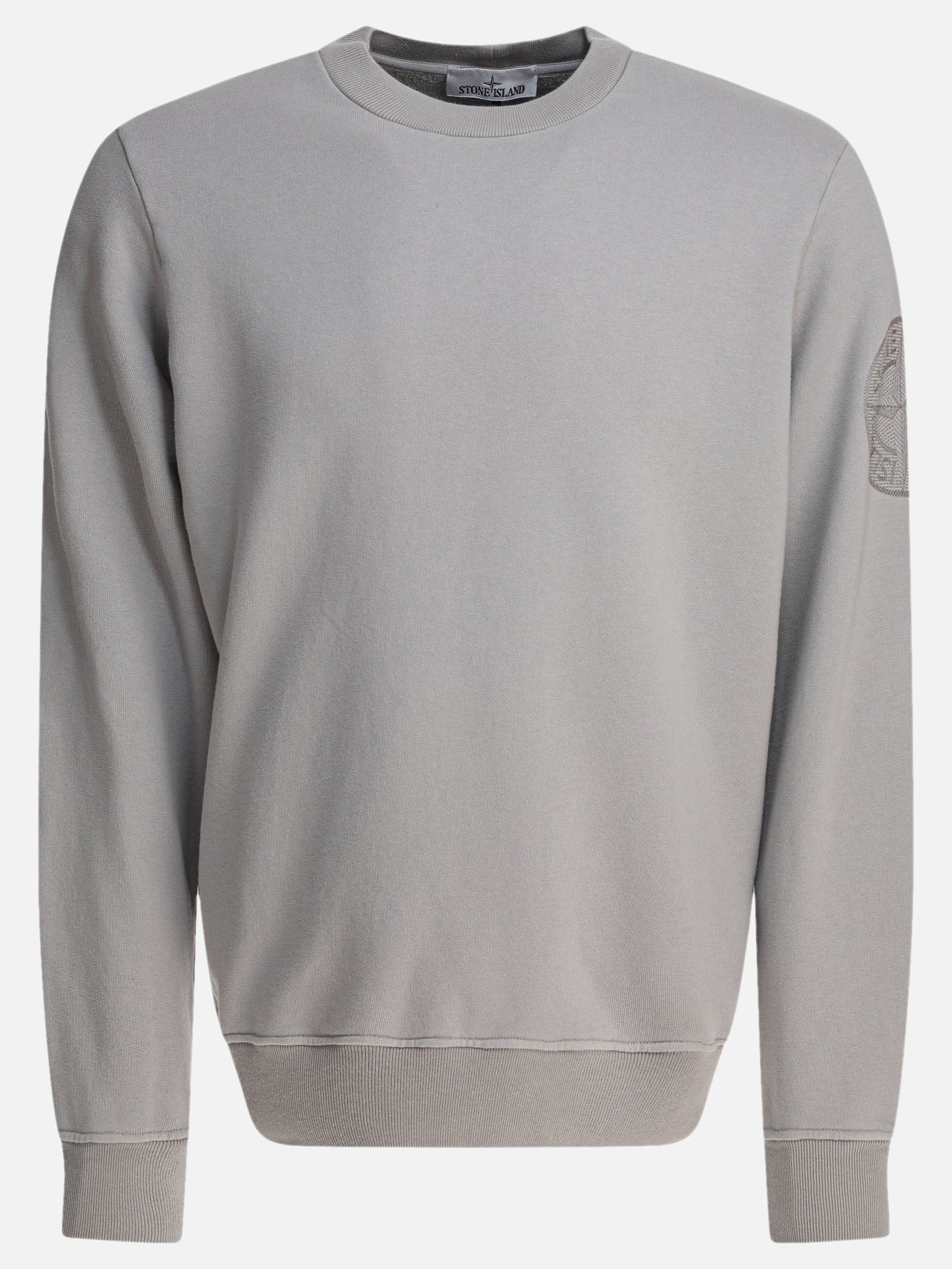 Stone Island Crewneck sweatshirt with Compass embroidery 18642815_M Grey thumbnail_1