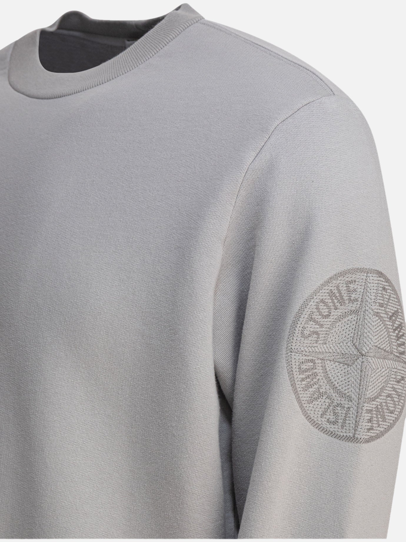 Crewneck sweatshirt with Compass embroidery