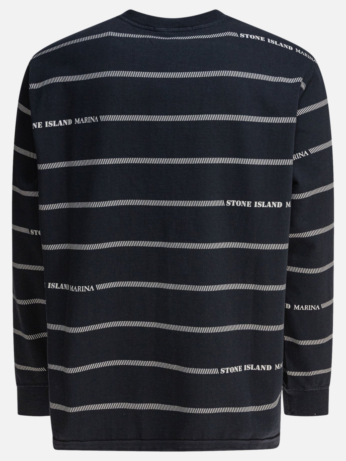 Stone Island Felpa girocollo in jersey di cotone 10525518_XL Blue thumbnail_2