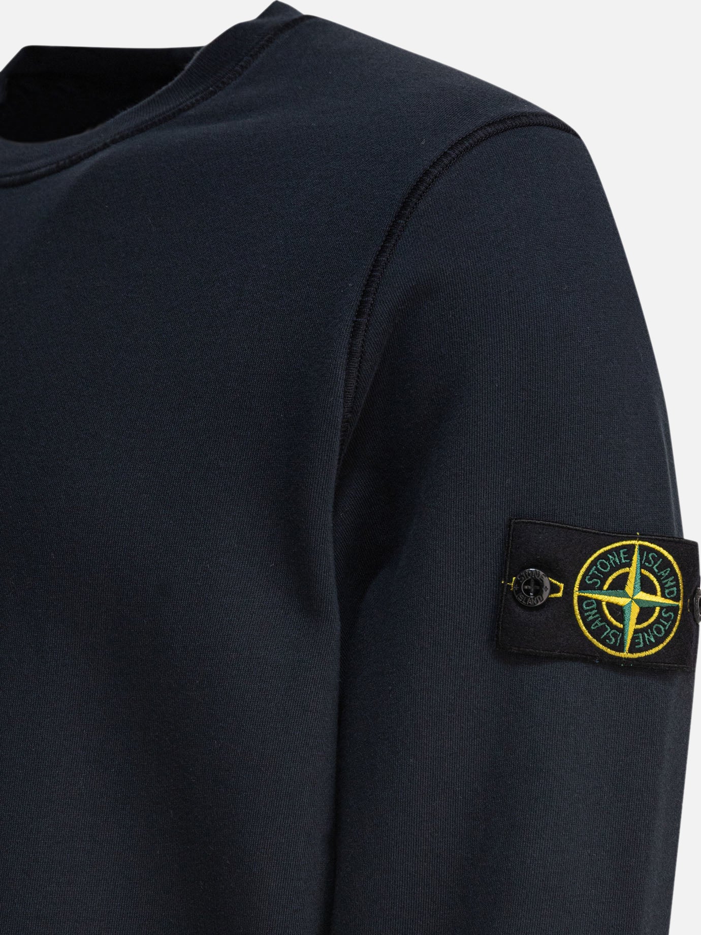 Stone Island Organic cotton fleece sweatshirt 12849802_M Blue thumbnail_4