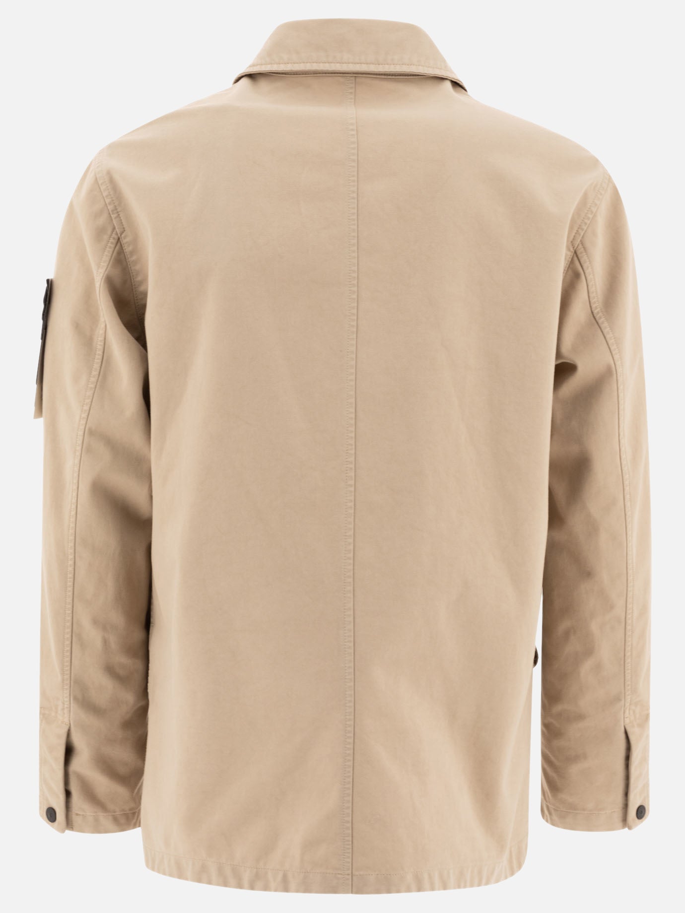 Quilted & Utility Jackets Logo  Beige - Stone Island Men | PDP | VIETTI Online Store | Zoom-Modal_2
