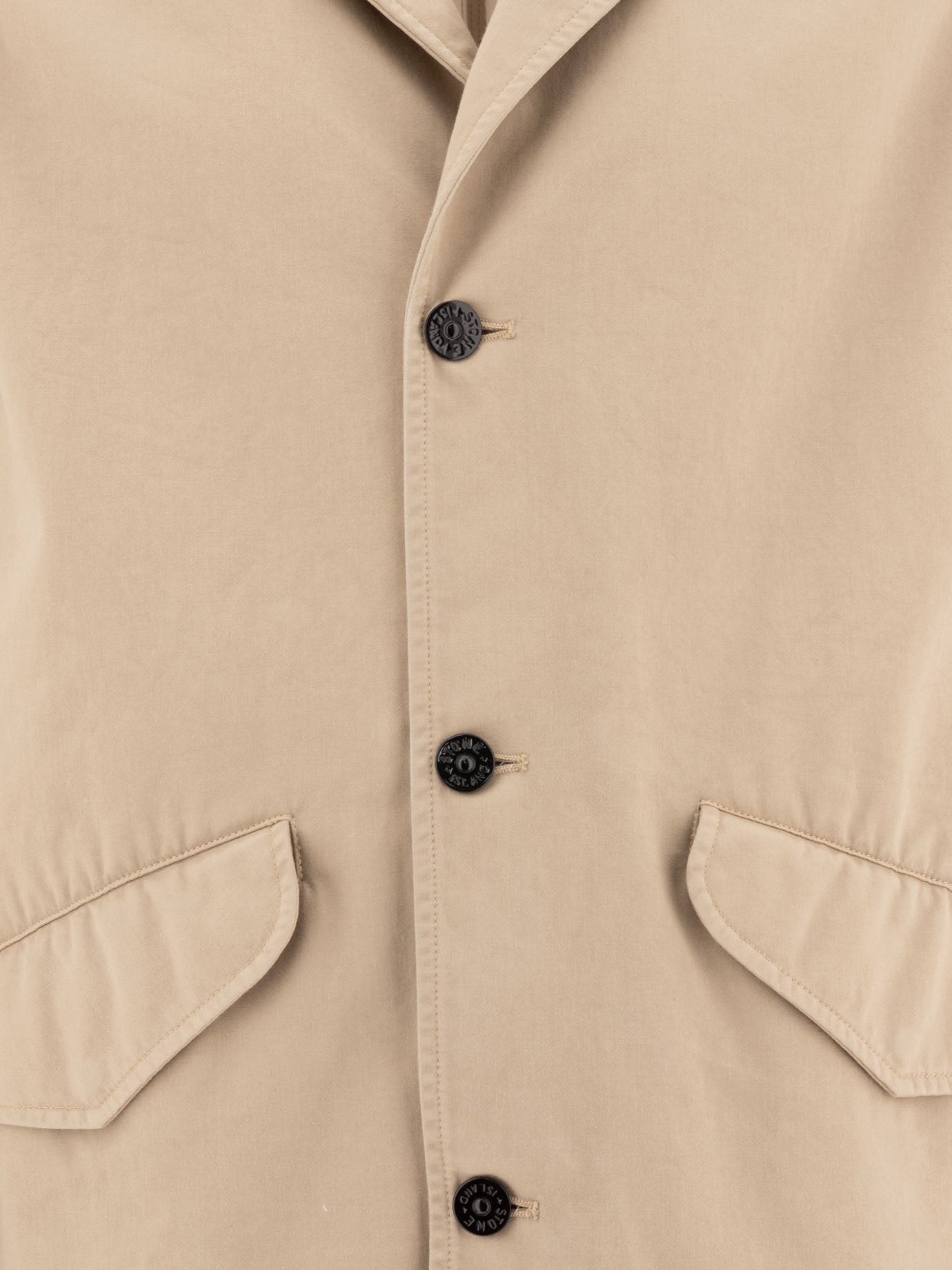 Quilted & Utility Jackets Logo  Beige - Stone Island Men | PDP | VIETTI Online Store | thumbnail_3