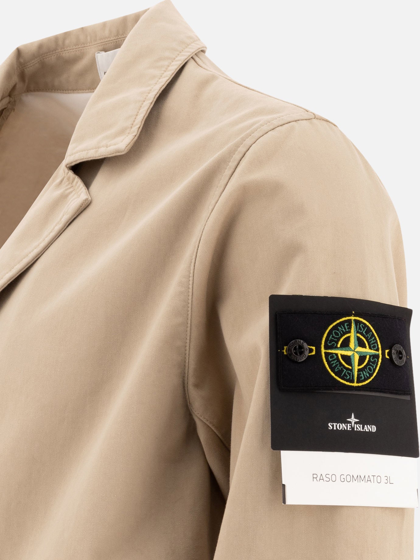 Quilted & Utility Jackets Logo  Beige - Stone Island Men | PDP | VIETTI Online Store | Zoom-Modal_4
