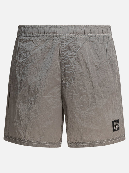 Short da mare Logo  Grigio - Stone Island Uomo | PLP | VIETTI Online Store 

