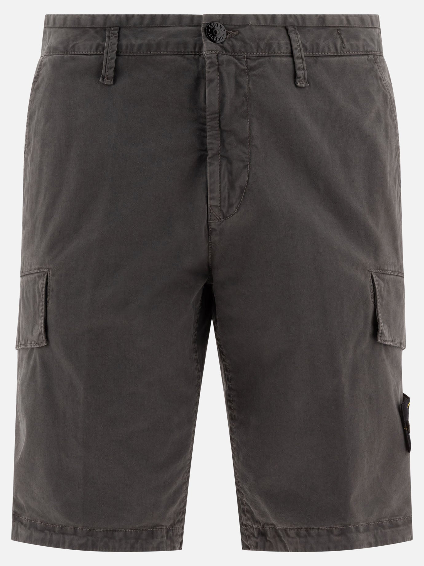 Stone Island Bermuda cargo in cotone broken 17159014_30 Grey thumbnail_1