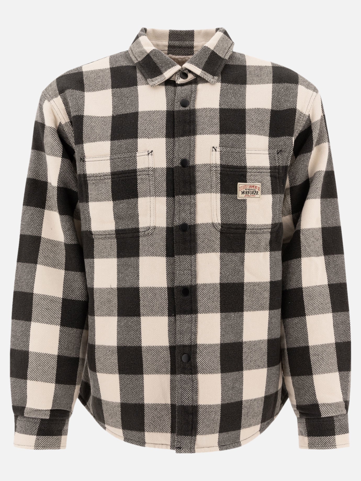 Stüssy &quot;Check&quot; overshirt 13632407_S Black thumbnail_1