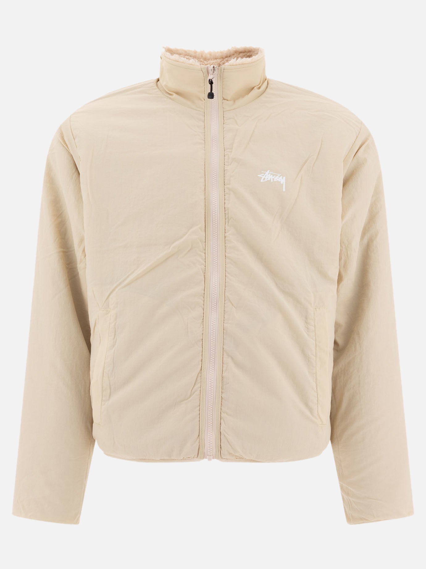 Stüssy &quot;Sherpa&quot; reversible jacket 16864776_S Beige thumbnail_2