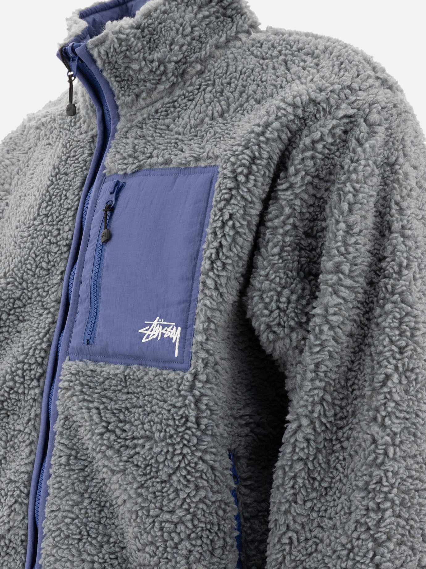 Stüssy &quot;Sherpa&quot; reversible jacket 13444495_M Blue thumbnail_5