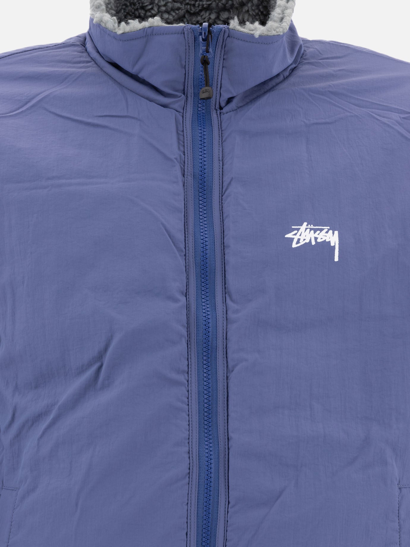 Stüssy &quot;Sherpa&quot; reversible jacket 13444495_M Blue thumbnail_6