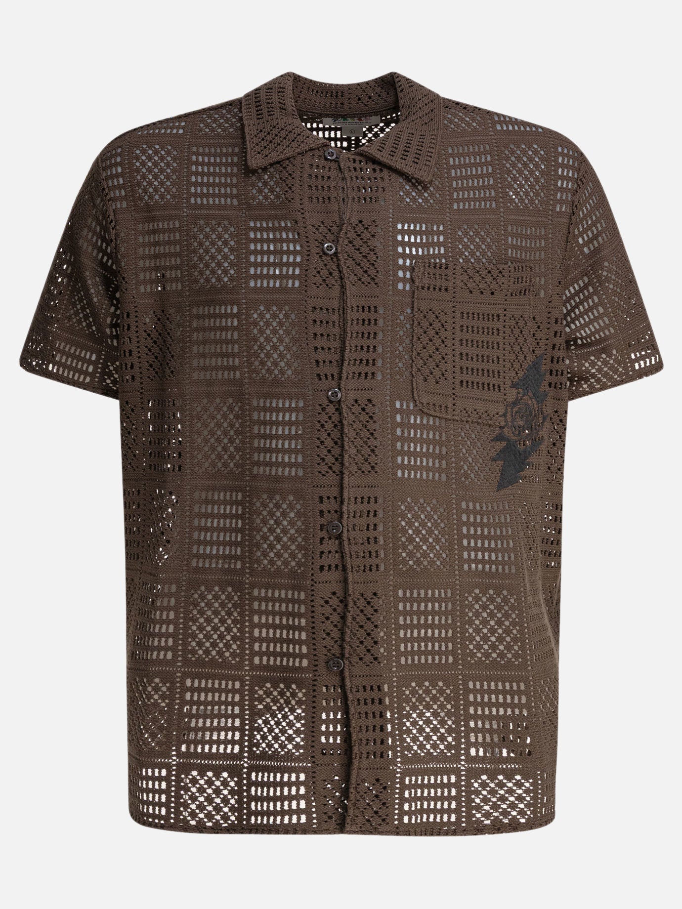 Thisisneverthat® &quot;GD Lightning Mesh&quot; Shirt 19939800_S Brown thumbnail_1