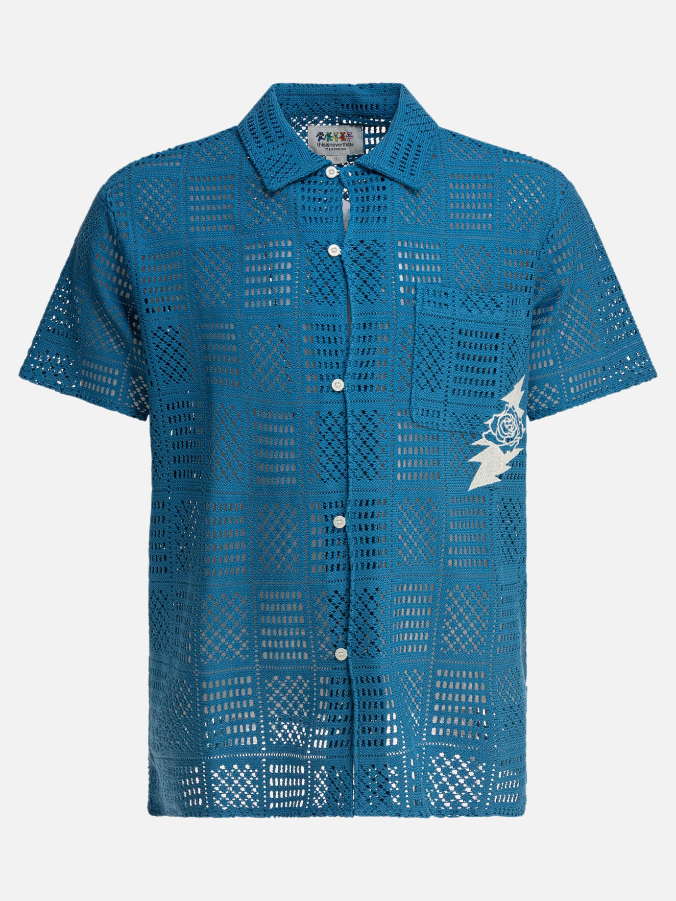 Thisisneverthat® "GD Lightning Mesh" Shirt Blue