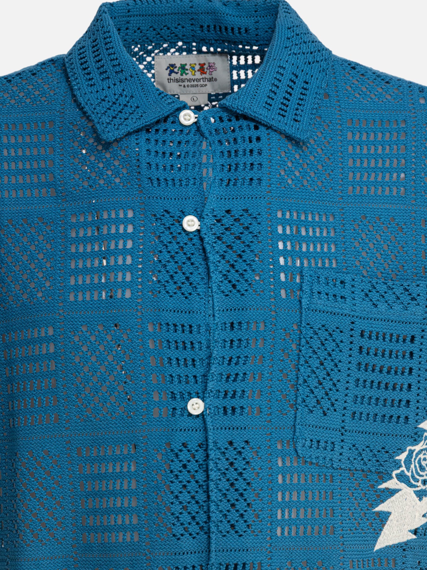 Thisisneverthat® "GD Lightning Mesh" Shirt Blue