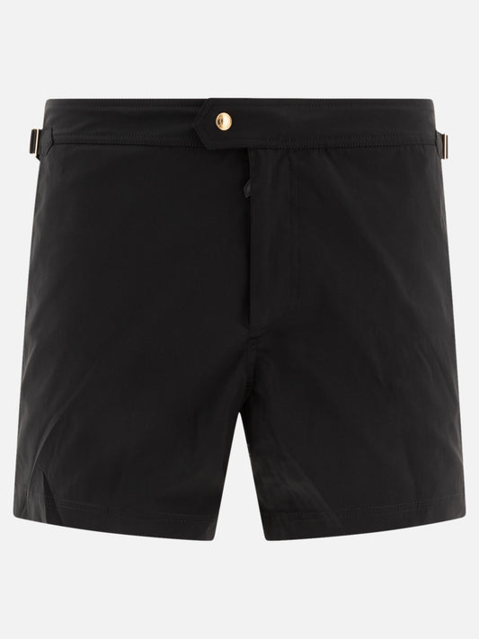 Short da mare Solid colour  Nero - Tom Ford Uomo | PLP | VIETTI Online Store 
