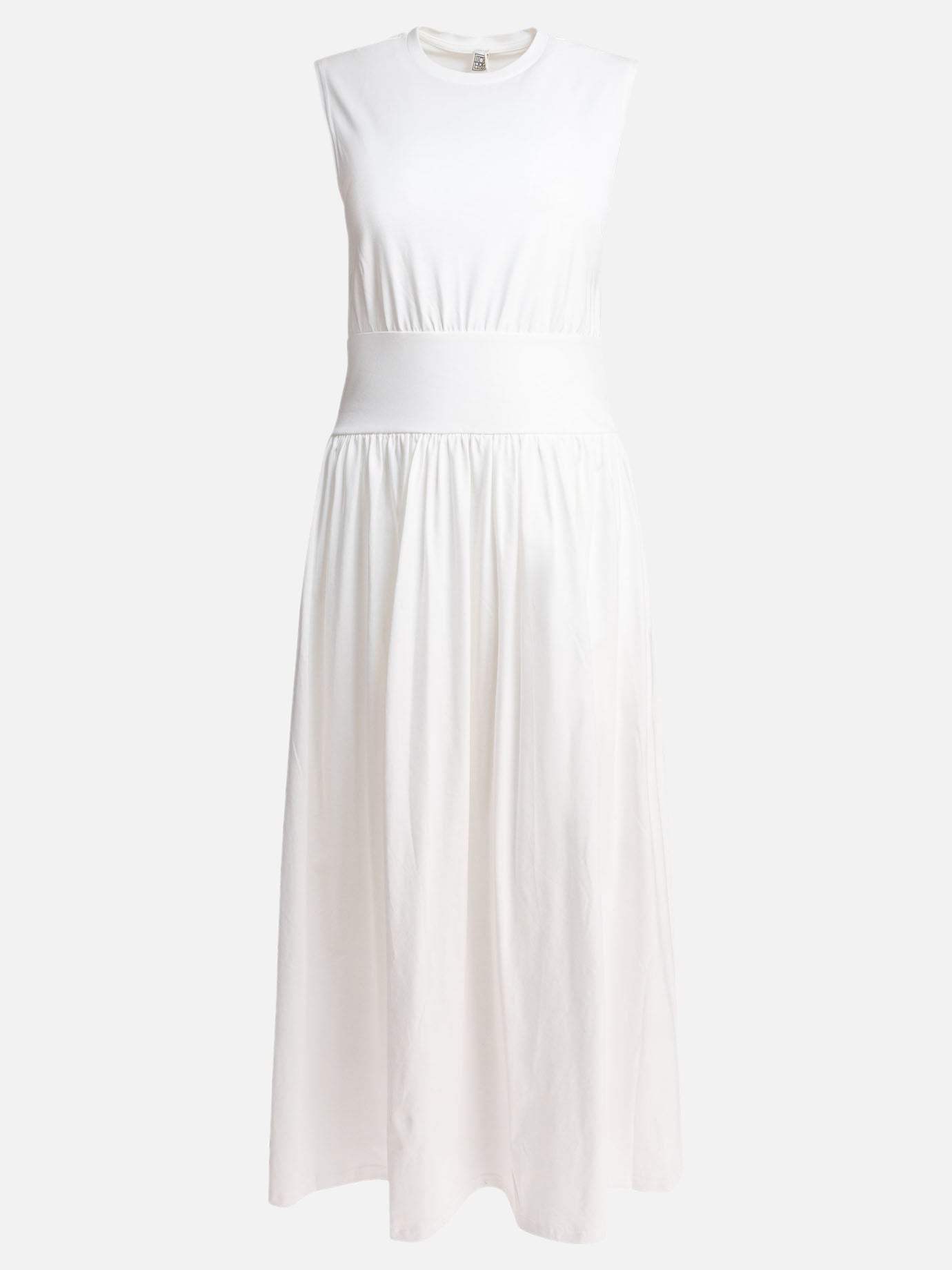 Toteme Flared midi dress 18143236_M White thumbnail_1