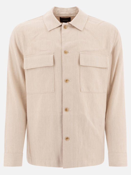 Vince Overshirt in lino 11115958_S Beige 1