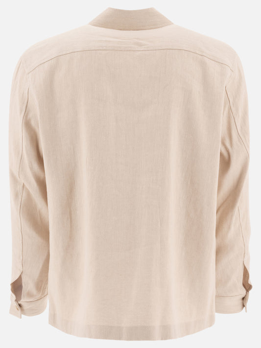 Vince Overshirt in lino 11115958_S Beige 2