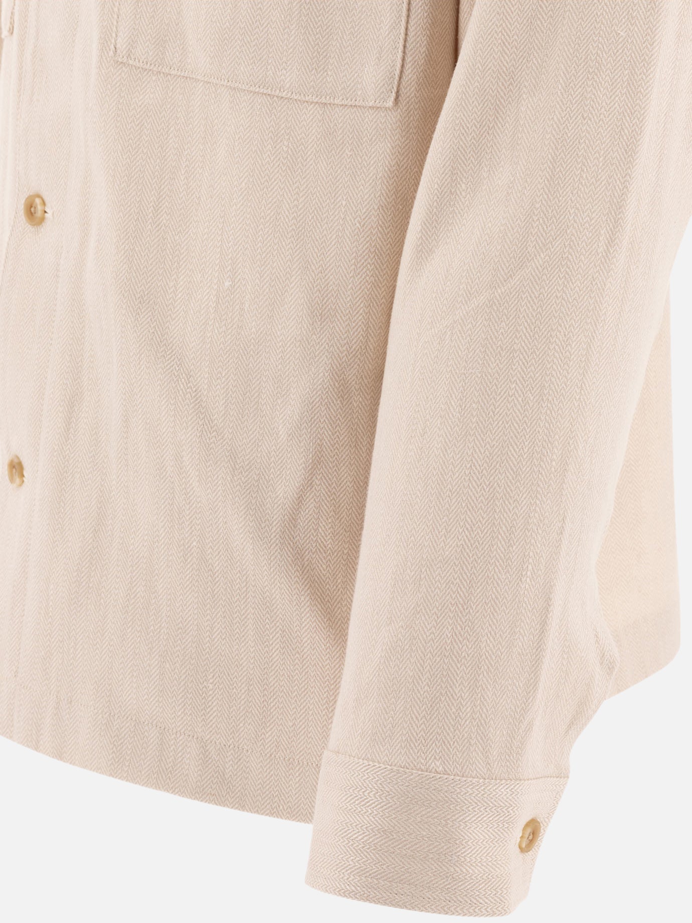 Vince Overshirt in lino 11115958_S Beige thumbnail_4