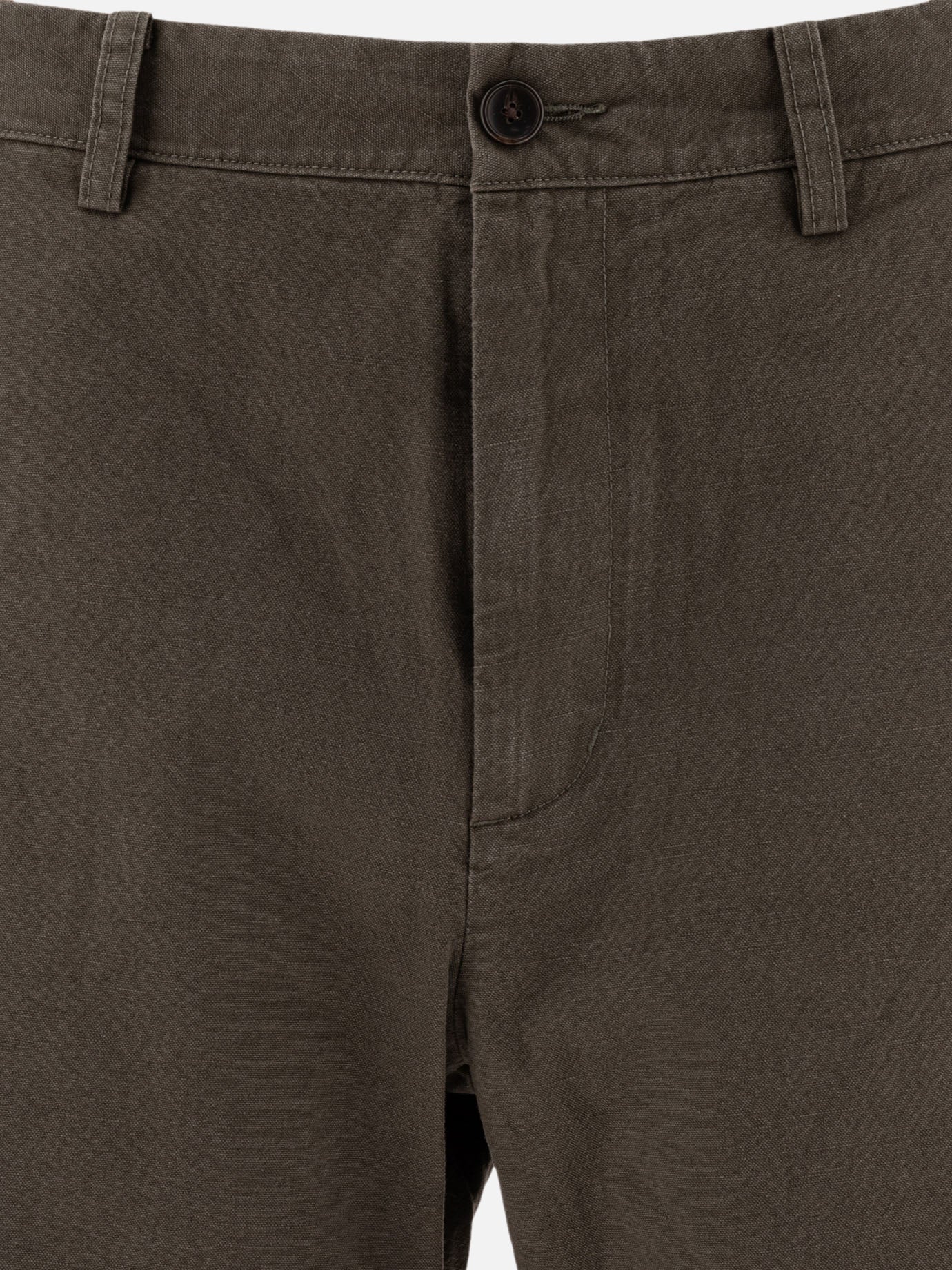 Vince Cotton and linen cargo shorts 12891926_31 Green thumbnail_3