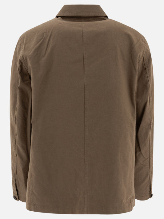 Vince Giacca utility in cotone e lino 10543522_S Green 2