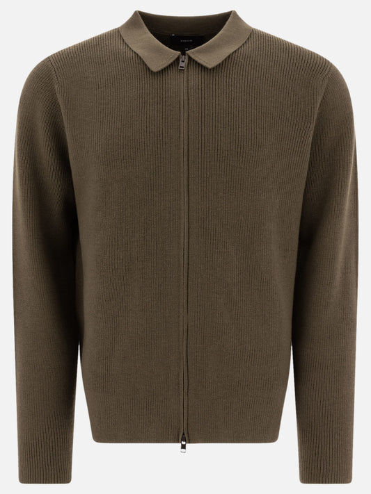 Vince Cardigan in misto lana 12254416_S Green 1