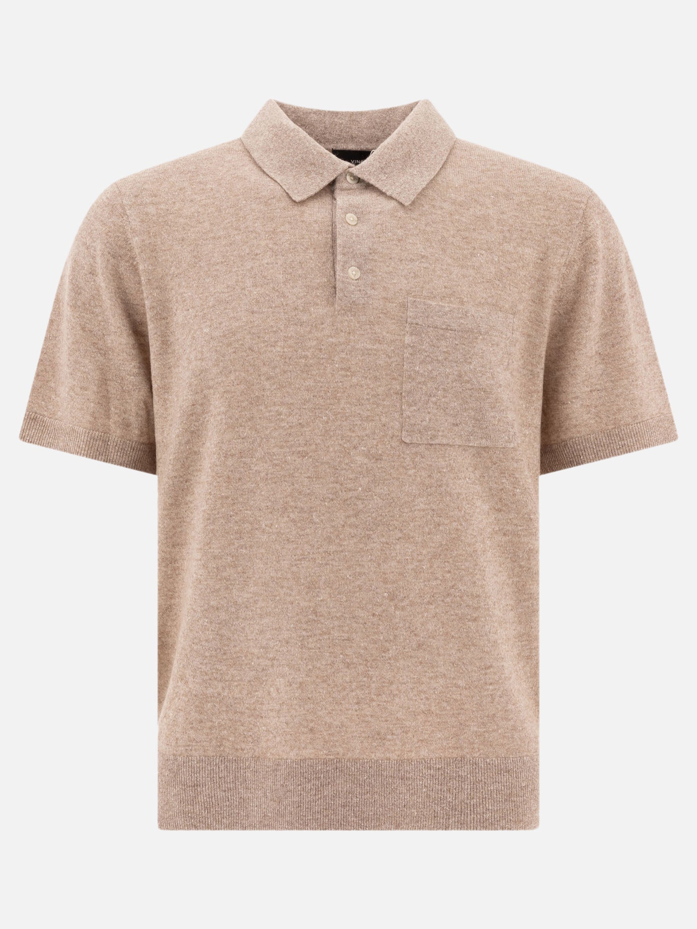 Polo con bottoni Solid colour  Beige - Vince Uomo | PDP | VIETTI Online Store | thumbnail