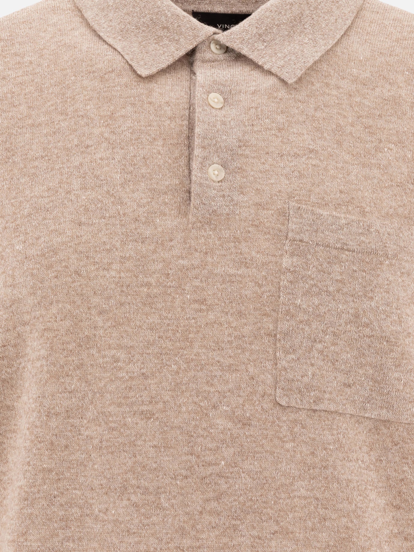 Polo con bottoni Solid colour  Beige - Vince Uomo | PDP | VIETTI Online Store | thumbnail_3