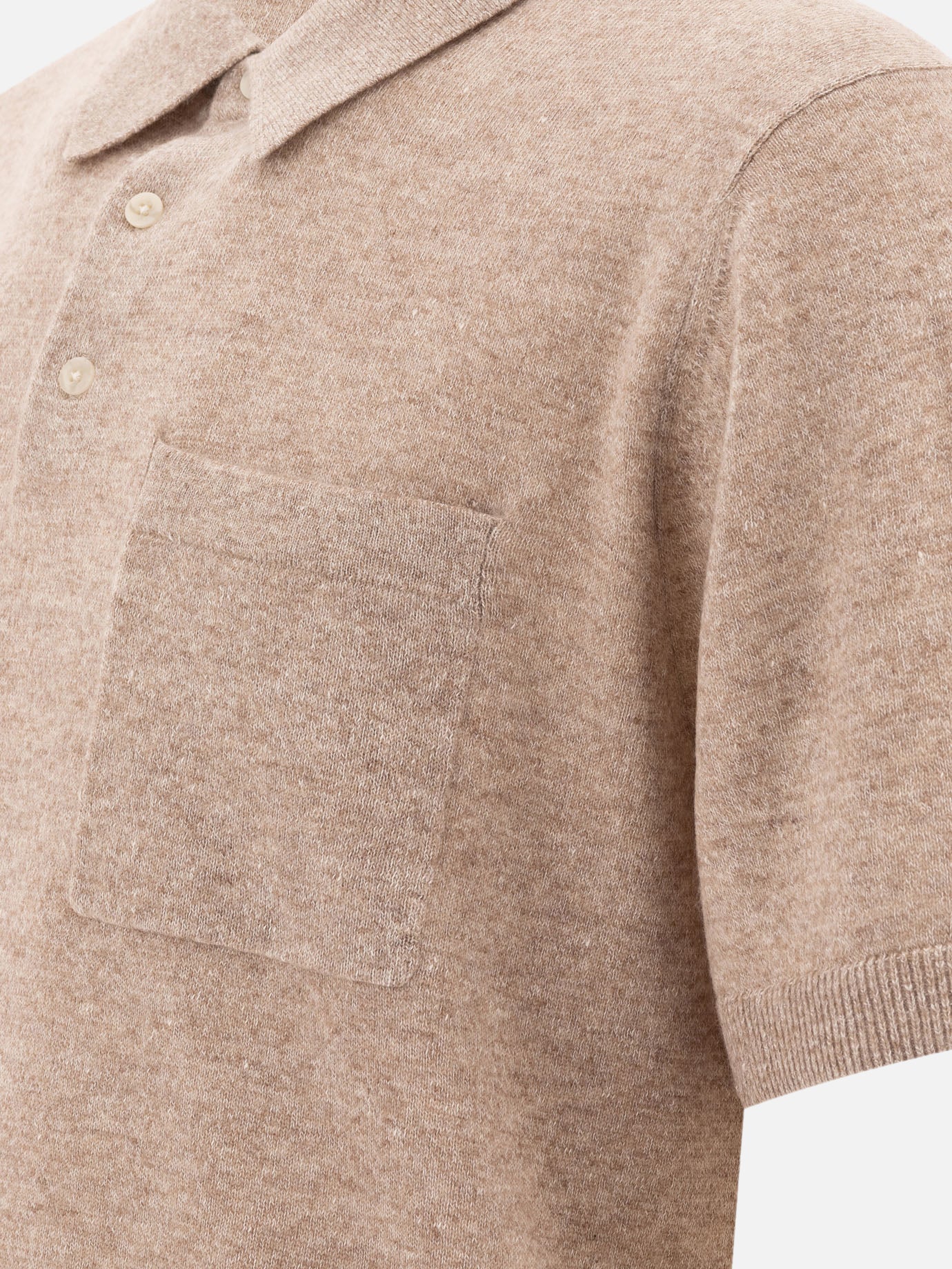 Polo con bottoni Solid colour  Beige - Vince Uomo | PDP | VIETTI Online Store | thumbnail_4