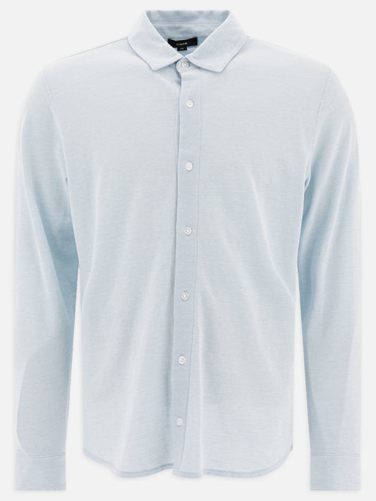 Camicie casual Solid colour  Azzurro - Vince Uomo | PLP | VIETTI Online Store 
