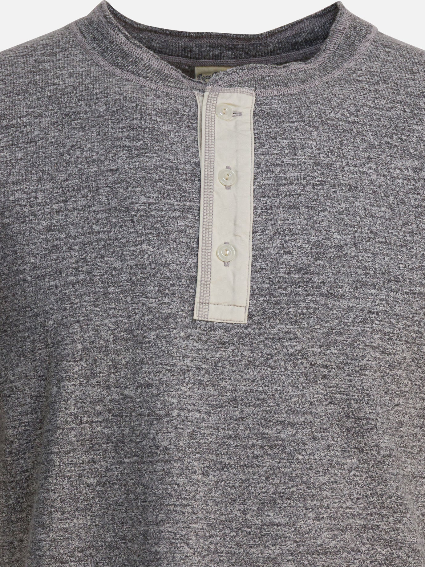 T-shirt girocollo Solid colour  Grigio - Buzz Rickson's Uomo | PDP | VIETTI Online Store | Zoom-Modal_3
