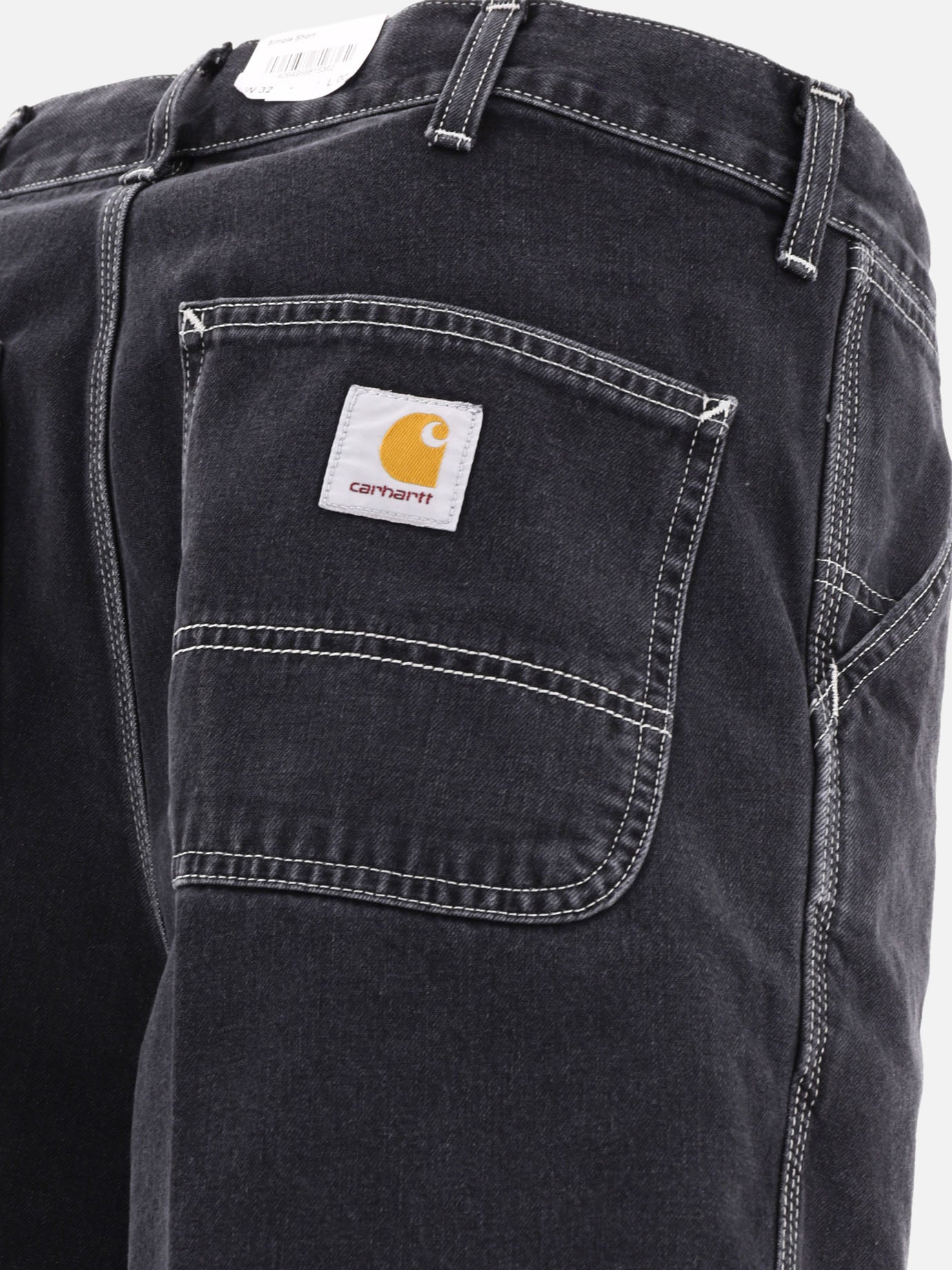 Short utility Solid colour  Nero - Carhartt WIP Uomo | PDP | VIETTI Online Store | thumbnail_4