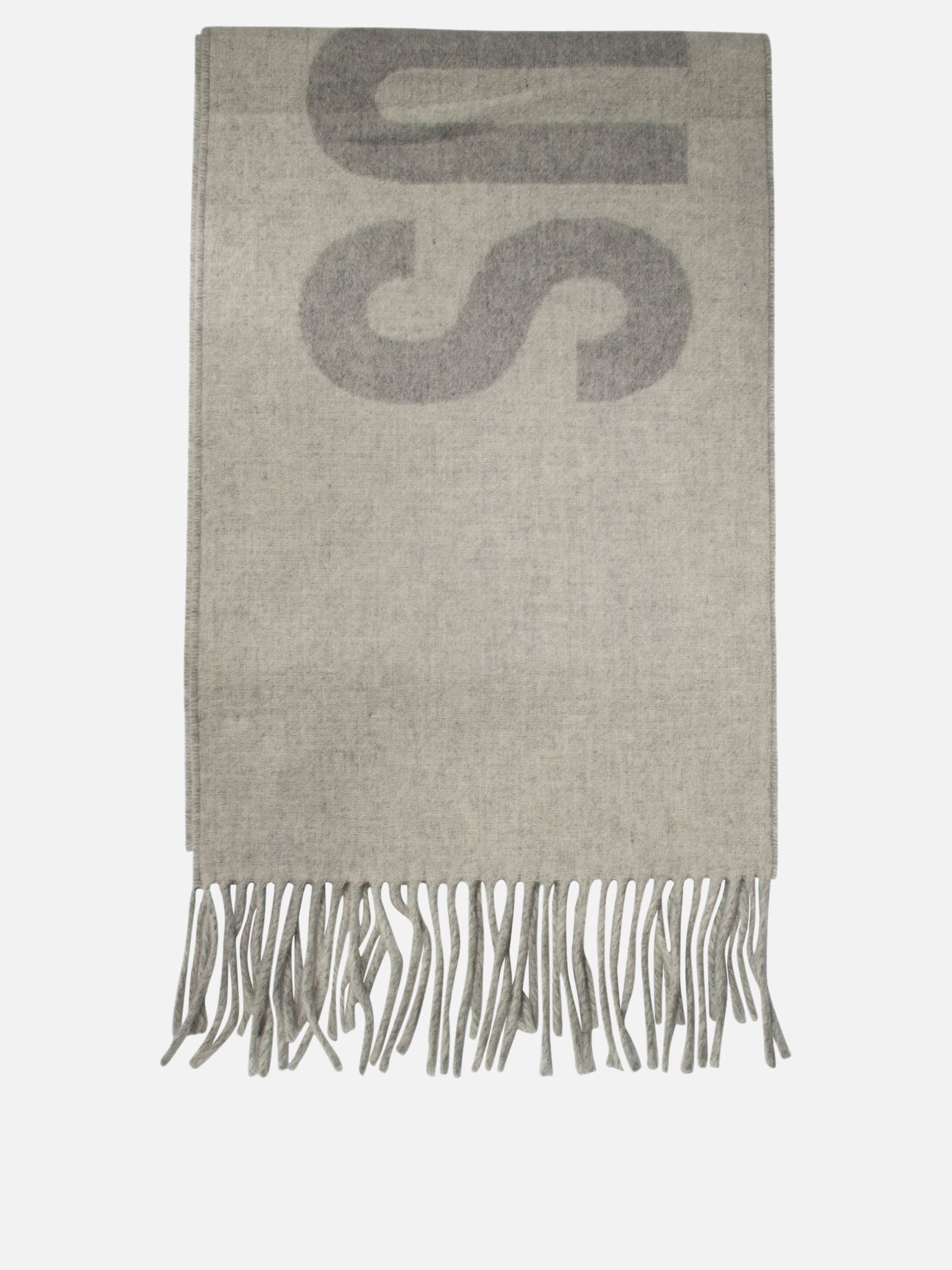 Sciarpe con frange 100% wool  Grigio - Jacquemus Uomo | PDP | VIETTI Online Store | Zoom-Modal

