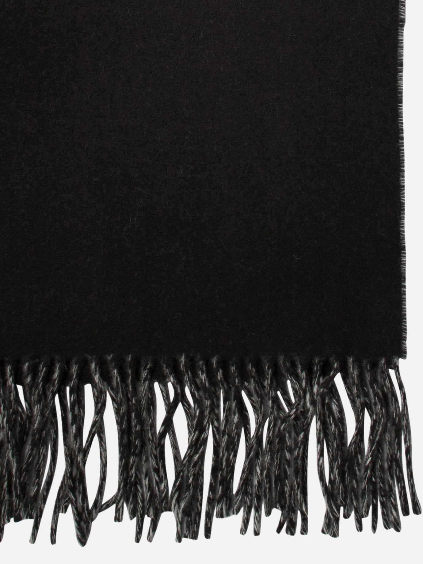 Fringed scarves 100% wool  Black - Jacquemus Men | PDP | VIETTI Online Store | thumbnail_2