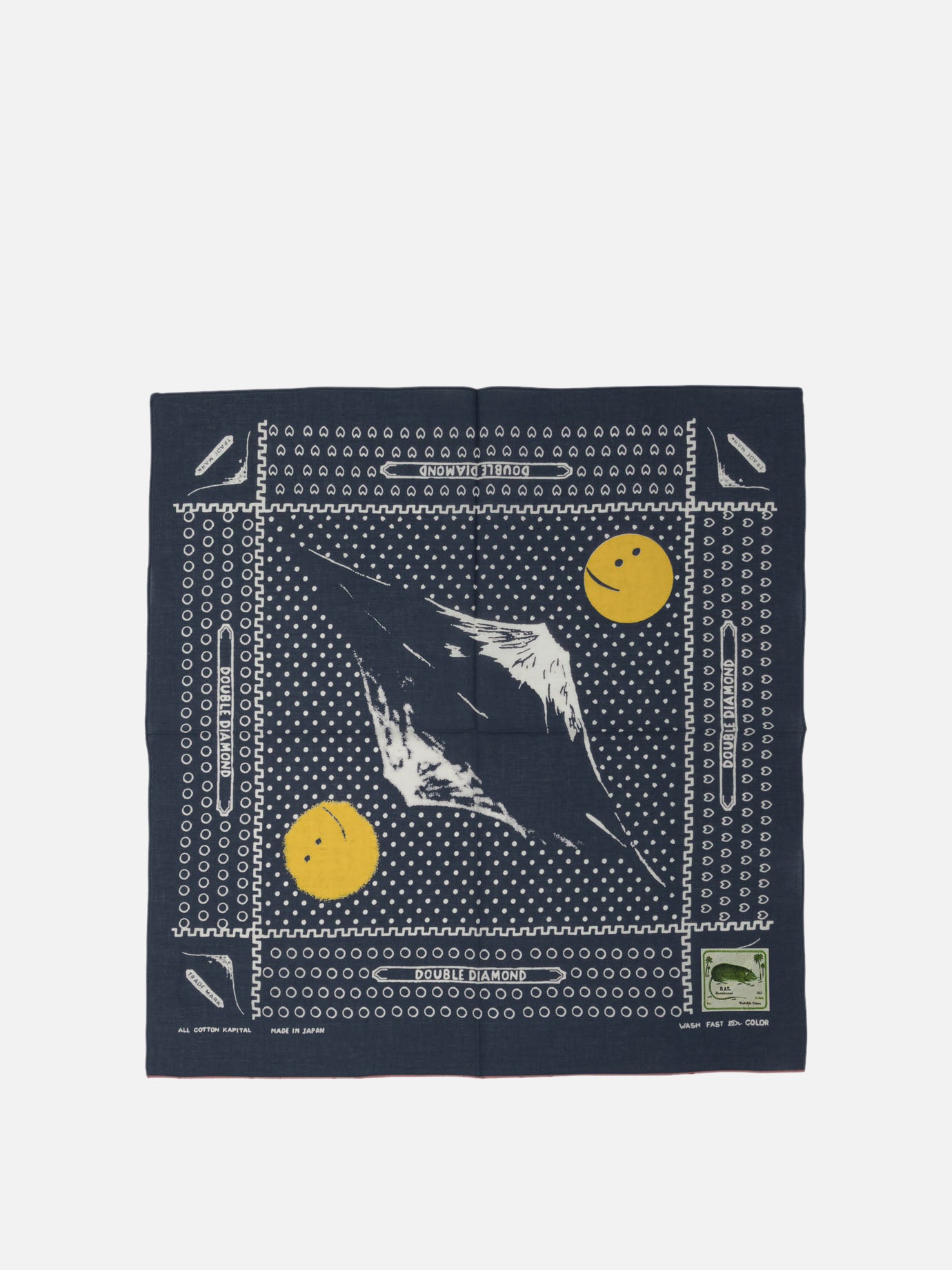 KAPITAL &quot;Fastcolor Selvedge&quot; scarf 21654471_UNI Blue thumbnail_1