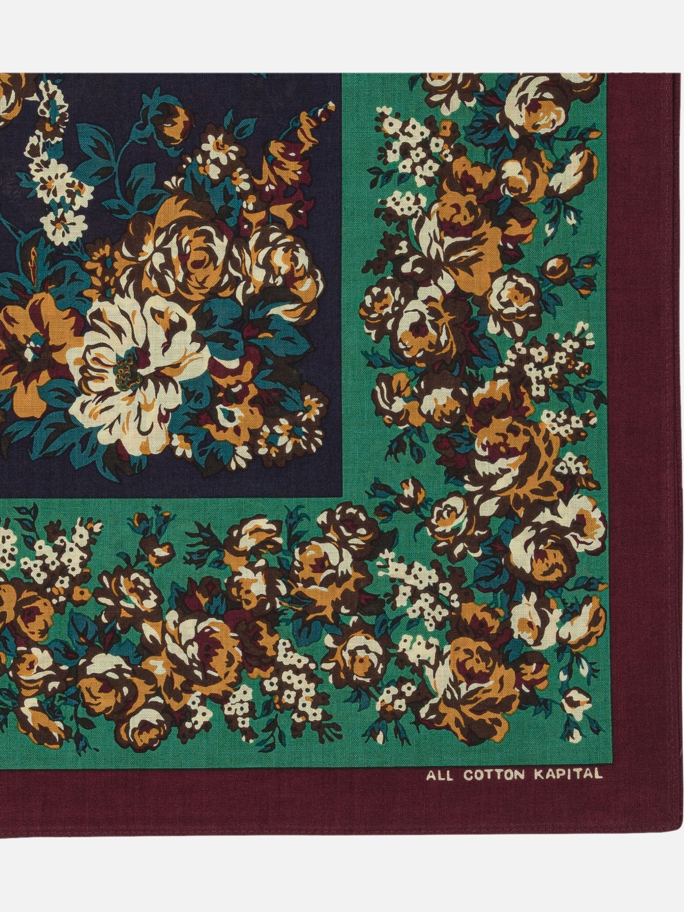 Silk scarves 100% cotton  Bordeaux - KAPITAL Men | PDP | VIETTI Online Store | Zoom-Modal_2
