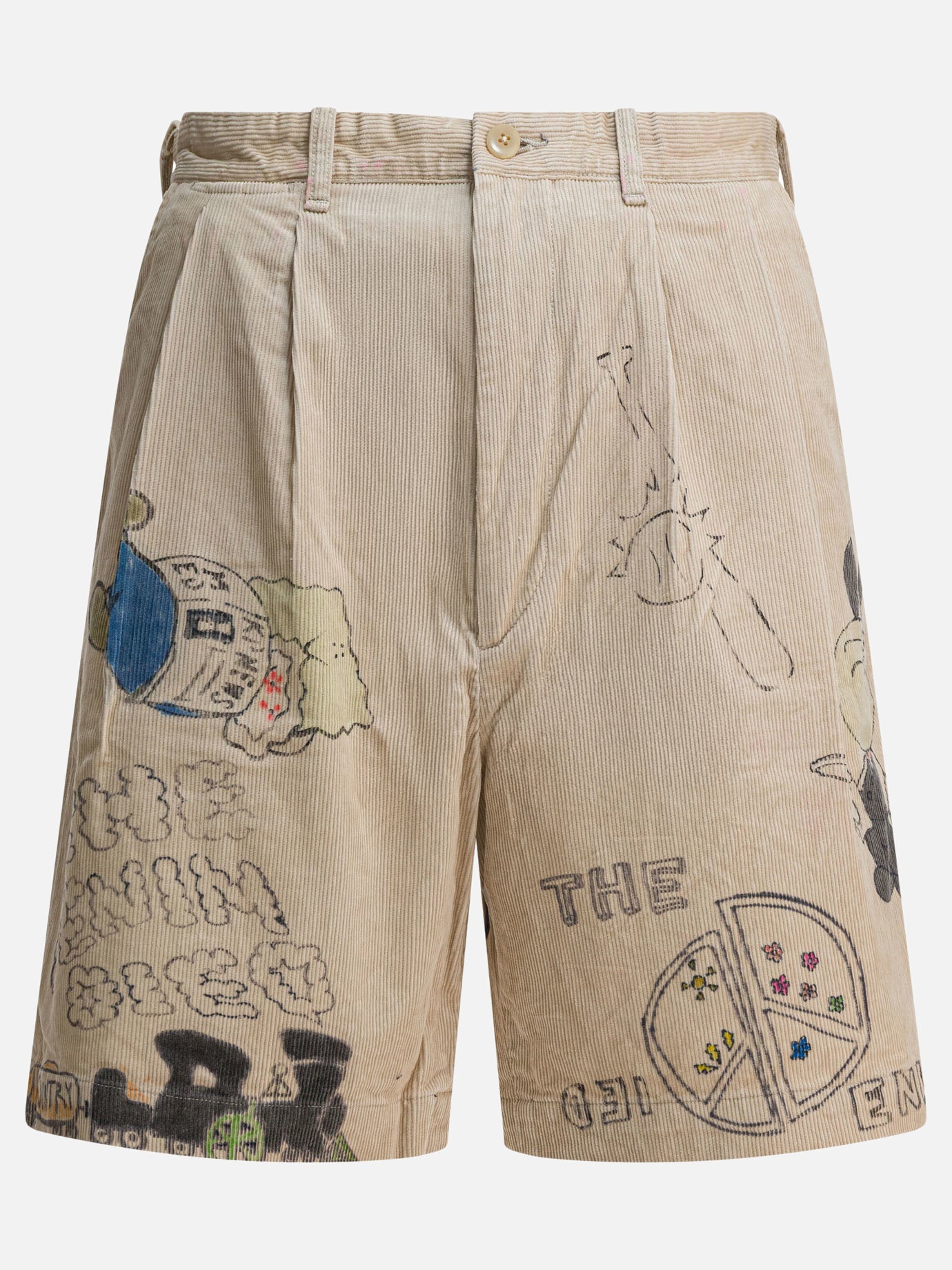 Five pockets shorts Print  Beige - KAPITAL Men | PDP | VIETTI Online Store | thumbnail
