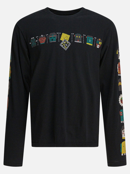 T-shirt girocollo Print  Nero - KAPITAL Uomo | PLP | VIETTI Online Store 

