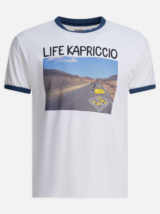 T-shirt girocollo Print  Bianco - KAPITAL Uomo | PLP | VIETTI Online Store 

