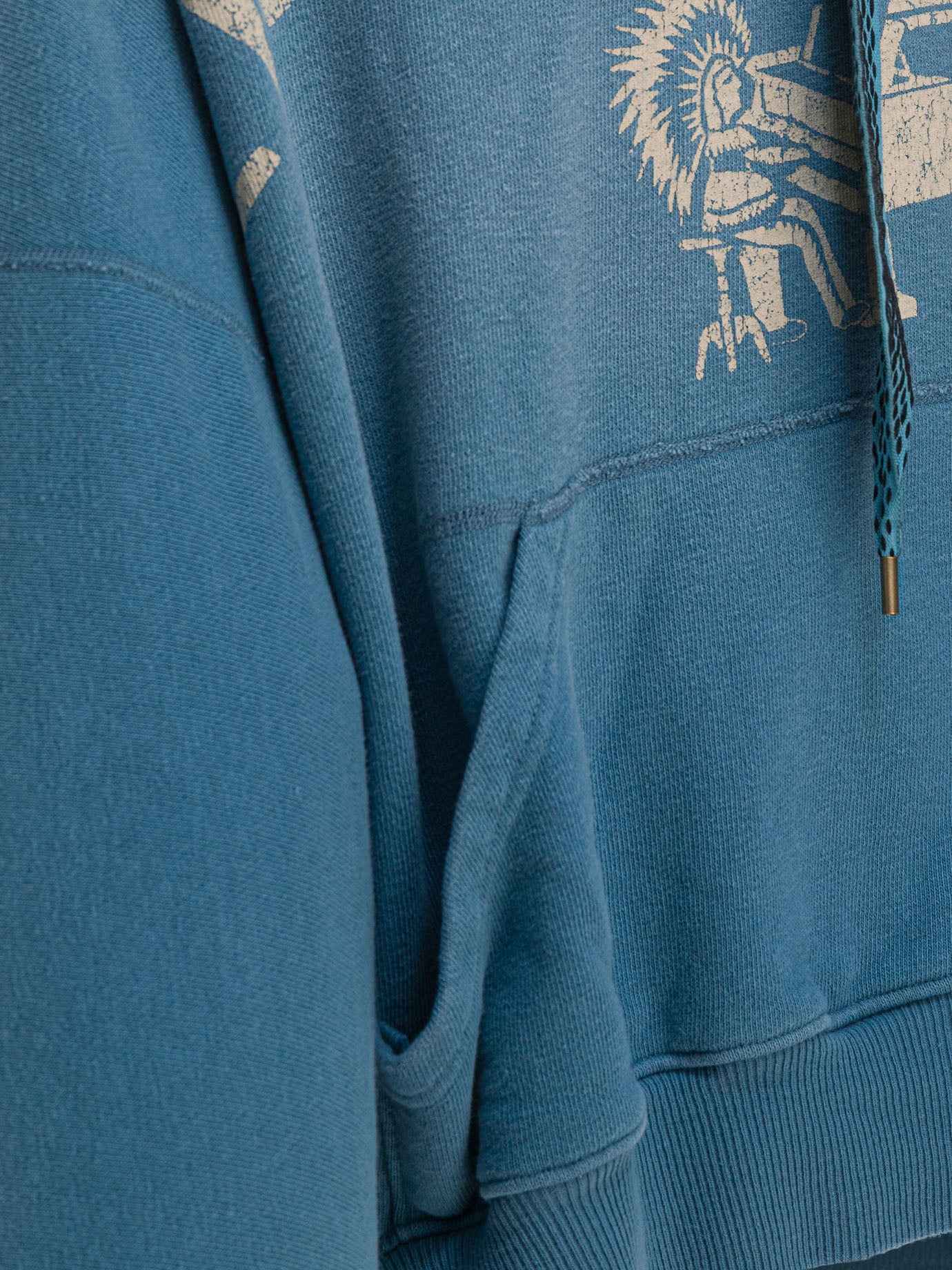 Felpe con cappuccio Print  Blu - KAPITAL Uomo | PDP | VIETTI Online Store | thumbnail_4