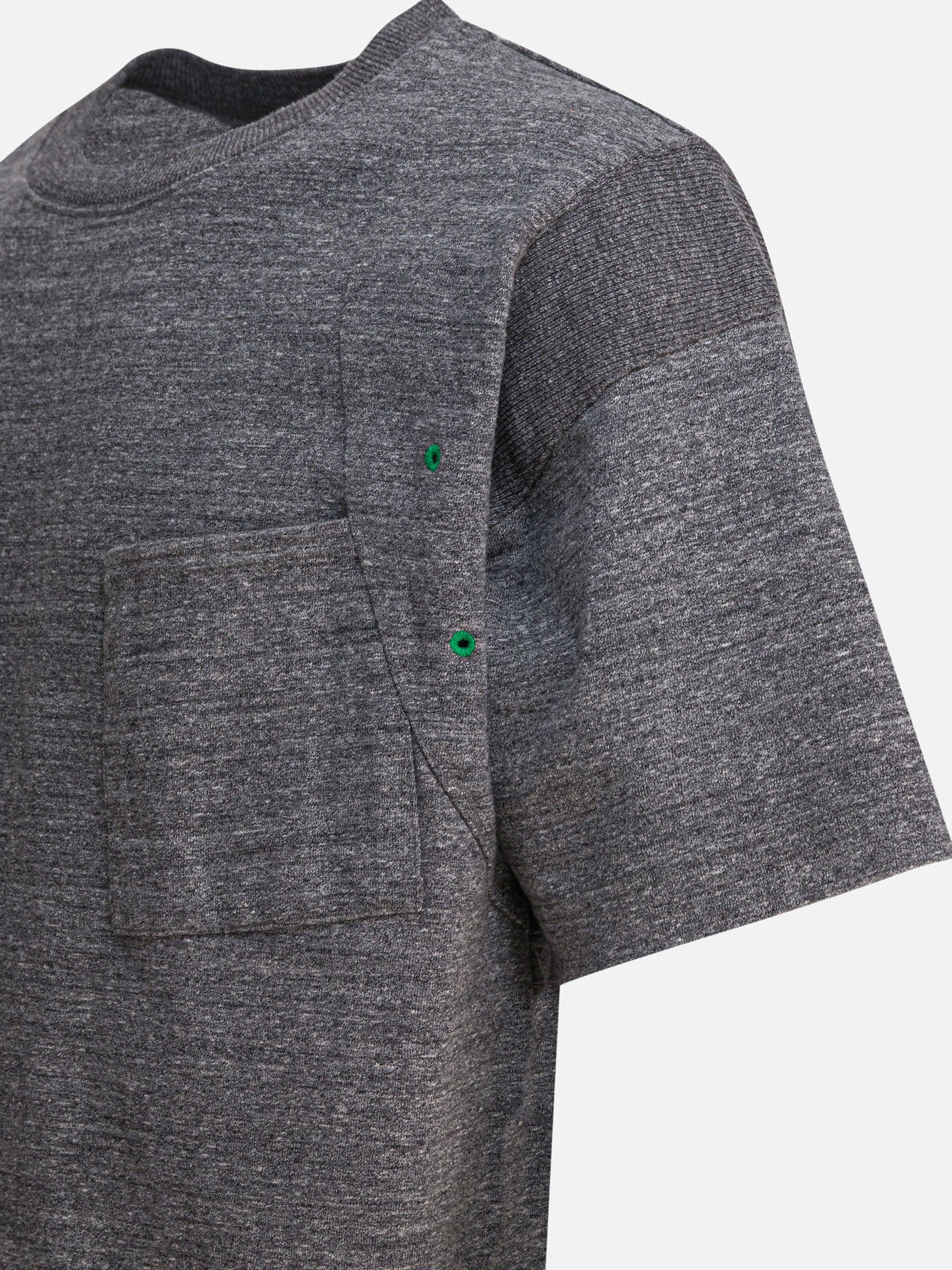 T-shirt girocollo Solid colour  Grigio - KAPITAL Uomo | PDP | VIETTI Online Store | Zoom-Modal_4
