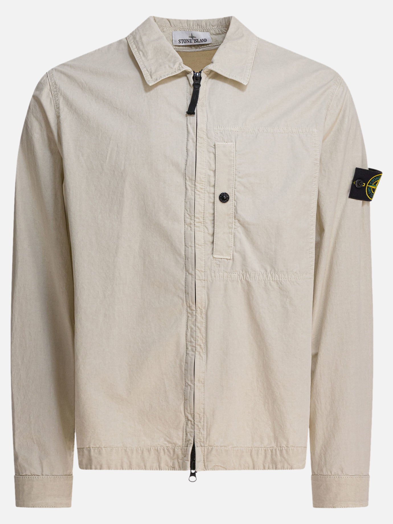 Overshirt jackets Logo  Beige - Stone Island Men | PDP | VIETTI Online Store | thumbnail