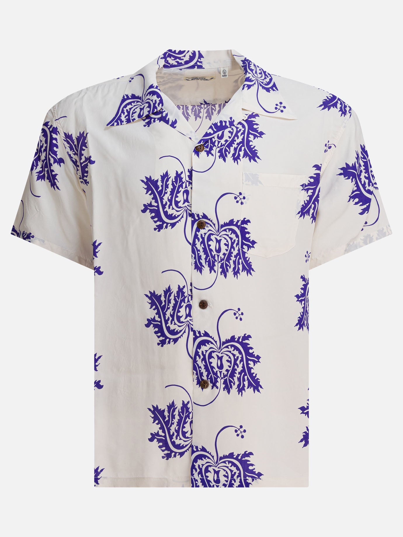 Sun Surf &quot;Hibiscus Coral&quot; Shirt 25458899_M White thumbnail_1