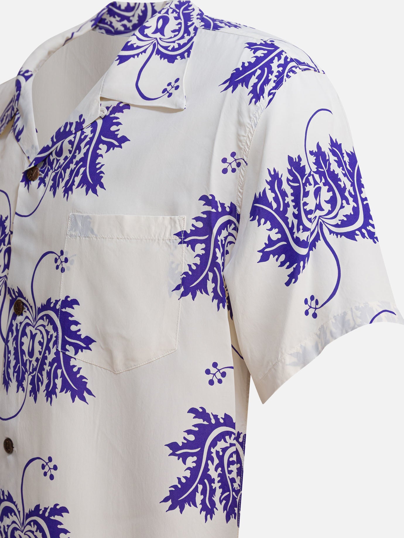 Sun Surf &quot;Hibiscus Coral&quot; Shirt 25458899_M White thumbnail_4