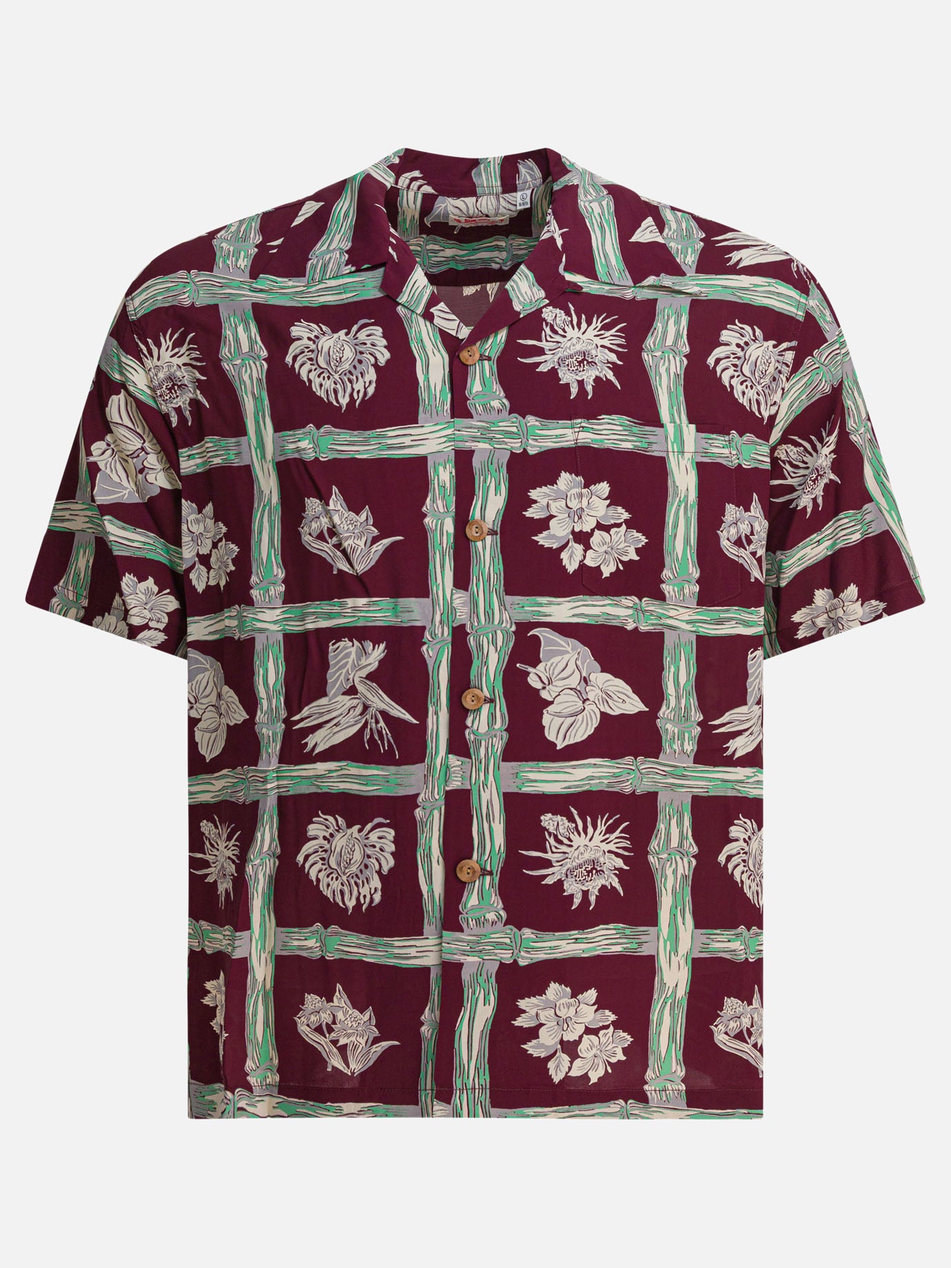 Sun Surf Camicia &quot;Island Plants&quot; 22131635_M Bordeaux thumbnail_1
