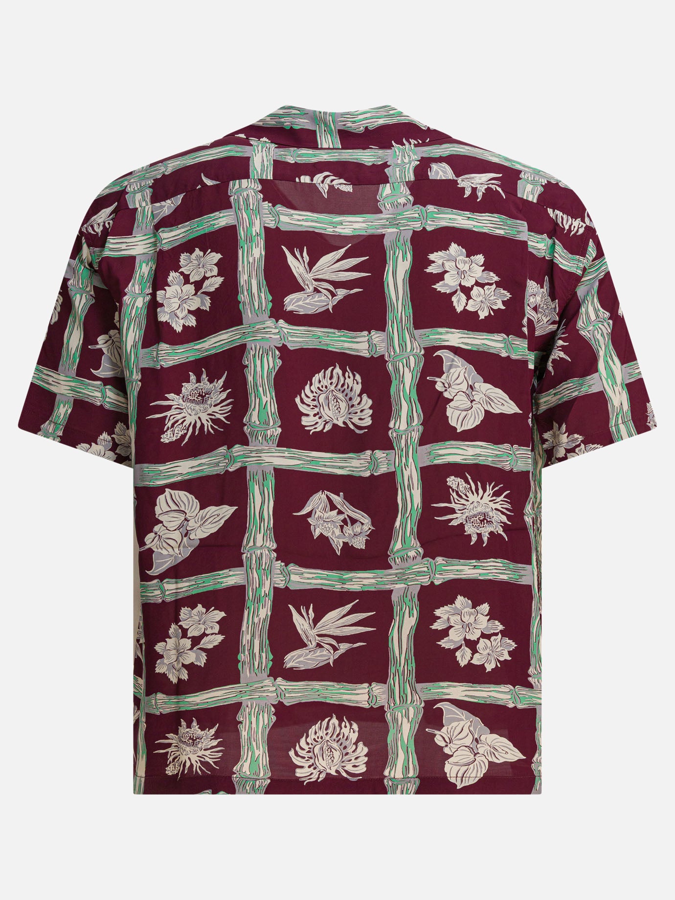 Sun Surf Camicia &quot;Island Plants&quot; 22131635_M Bordeaux thumbnail_2