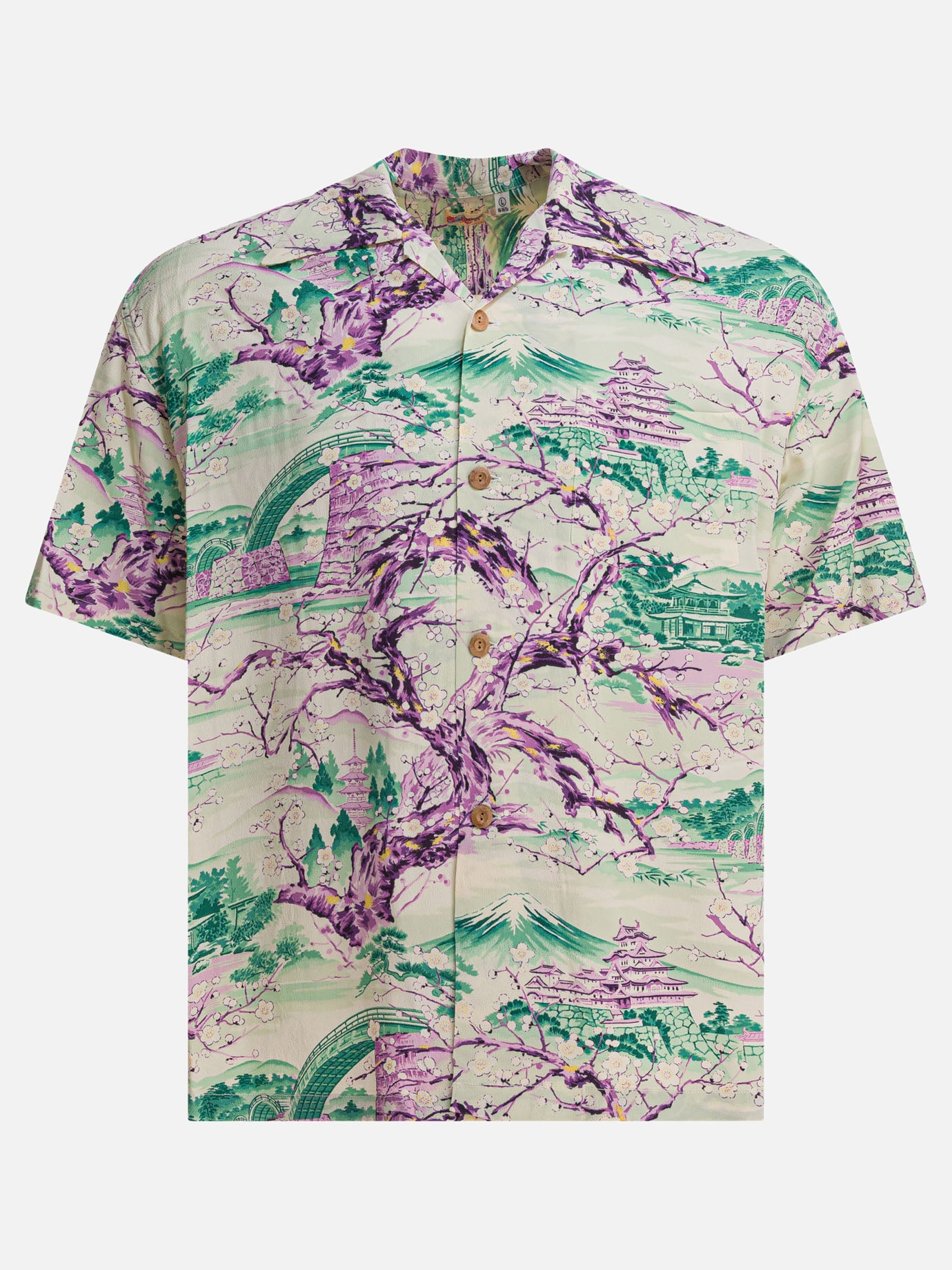 Sun Surf &quot;Scenery of Japan&quot; shirt 26259281_M Green thumbnail_1