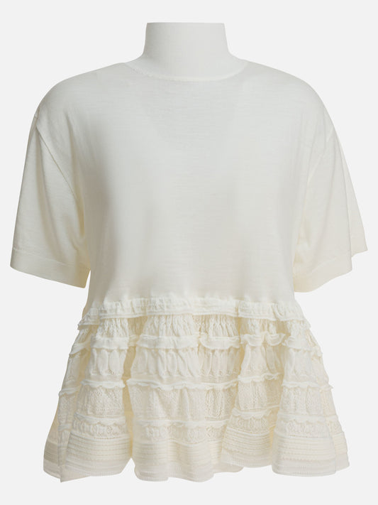 Mock neck t-shirts Solid colour  White - Alaïa Women | PLP | VIETTI Online Store 
