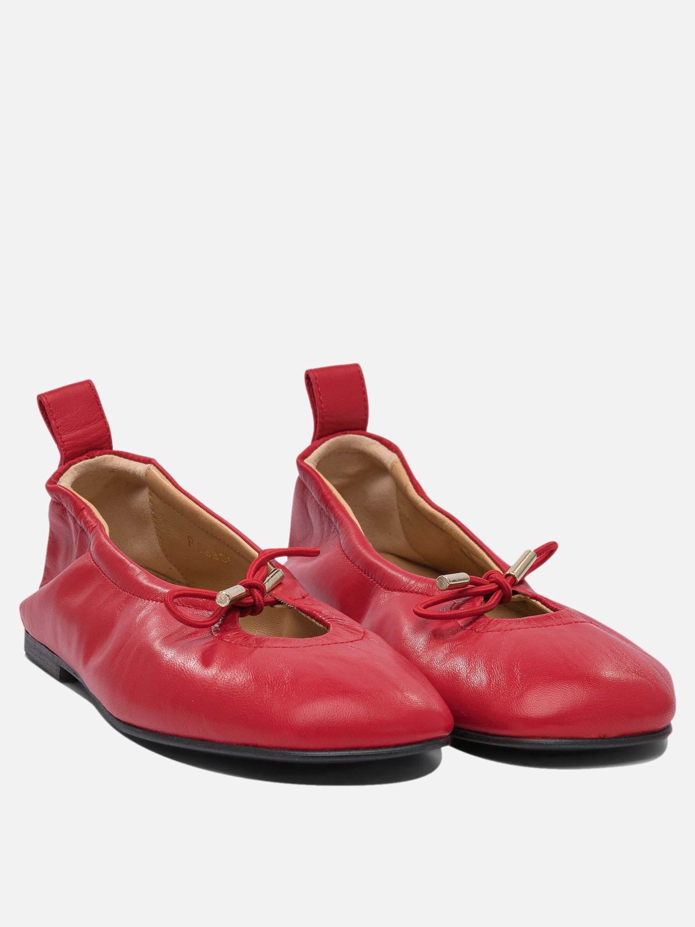 Classic ballet flats 100% leather  Red - Alohas Women | PDP | VIETTI Online Store | Zoom-Modal_2
