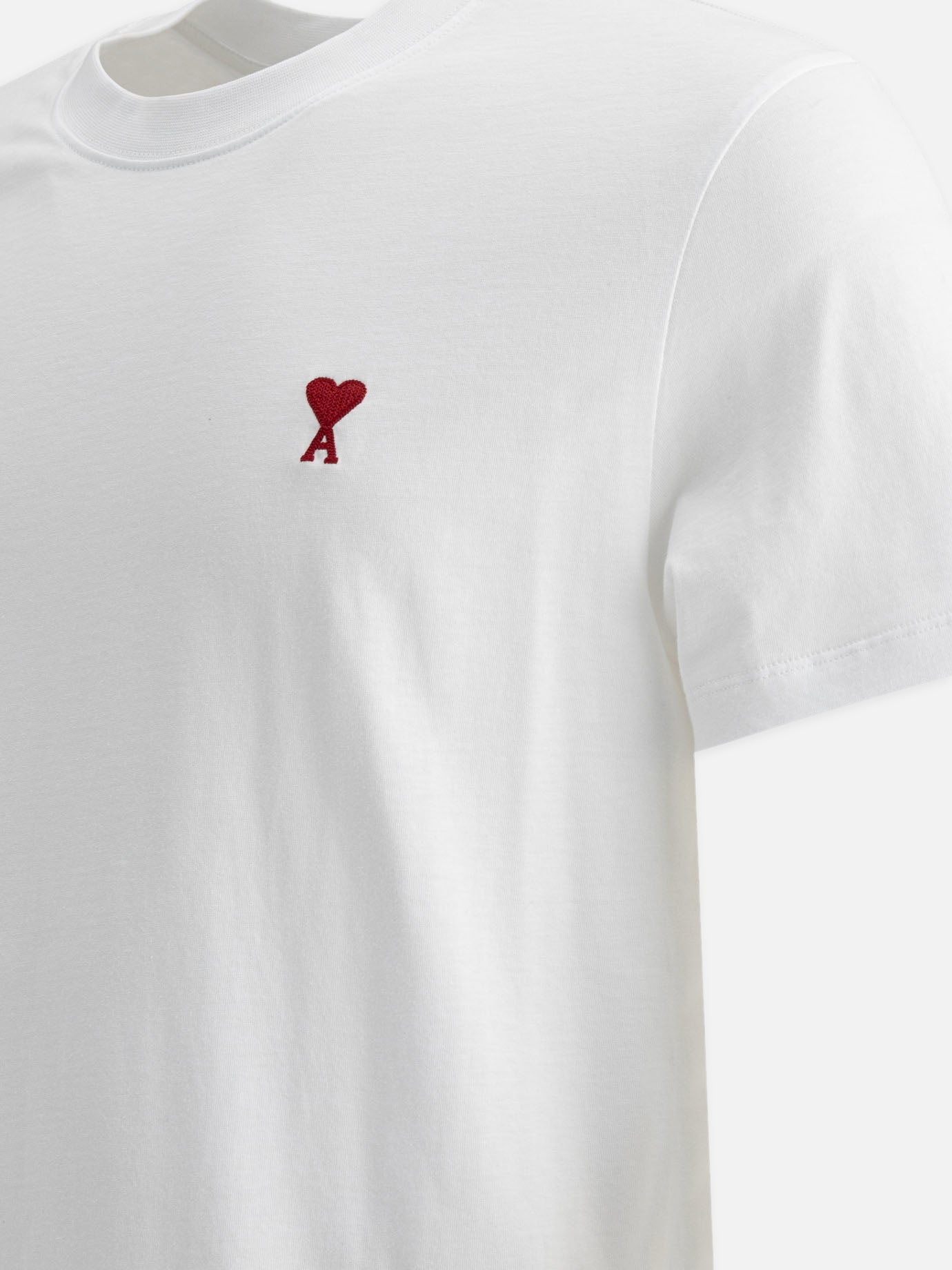 Crewneck t-shirts Logo  White - Ami Paris Men | PDP | VIETTI Online Store | thumbnail_4